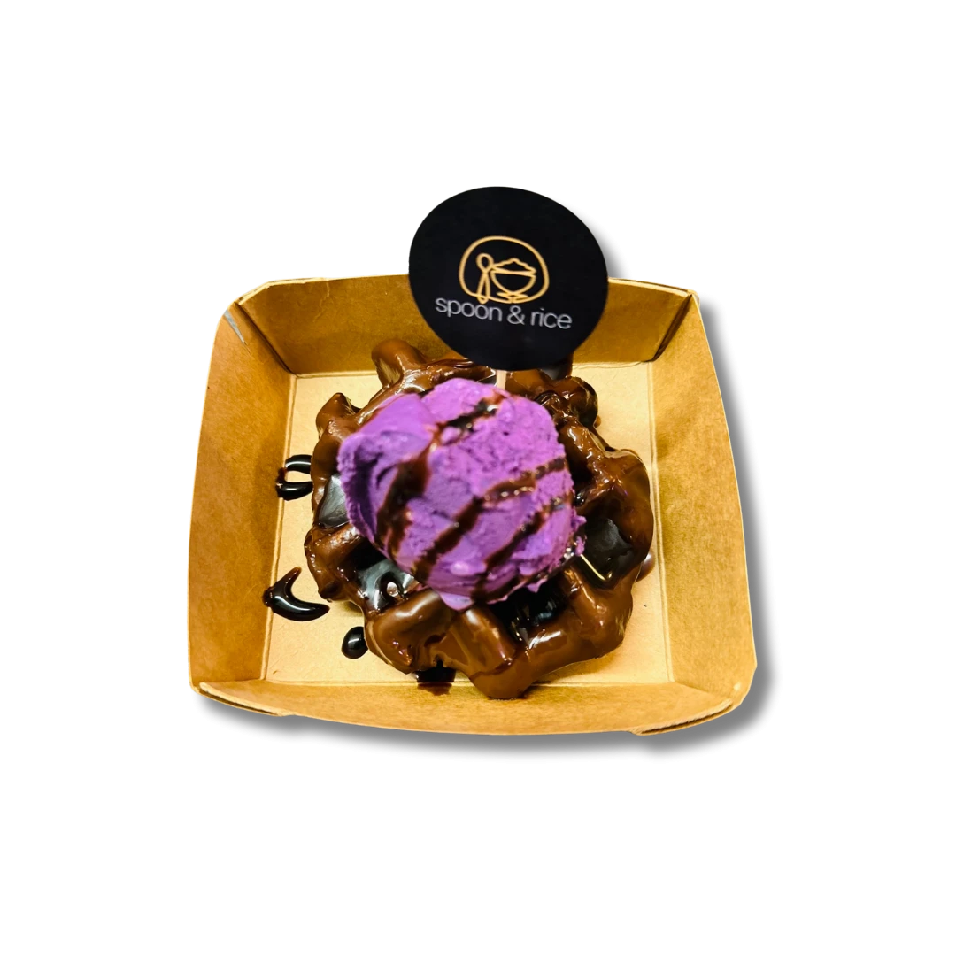 Choco Waffle with Ice Cream